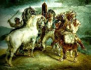 Theodore   Gericault le marche painting